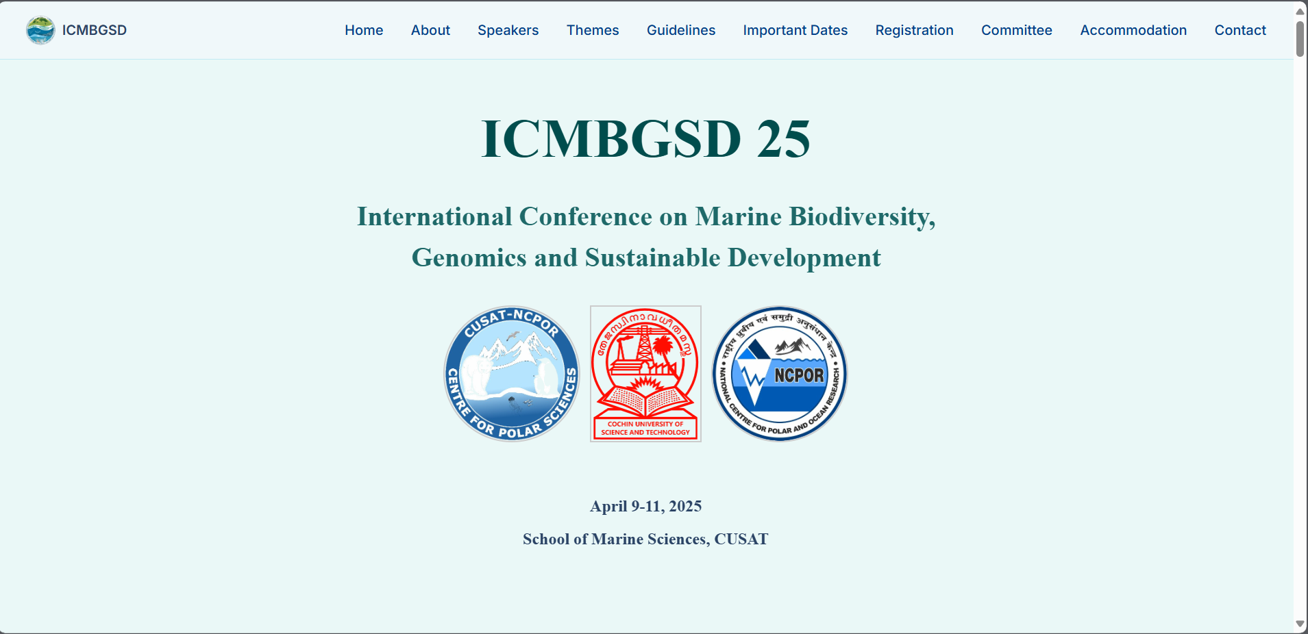 ICMBGSD2025 website preview